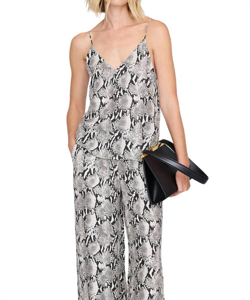 NEW ANINE BING women's ellen top in python